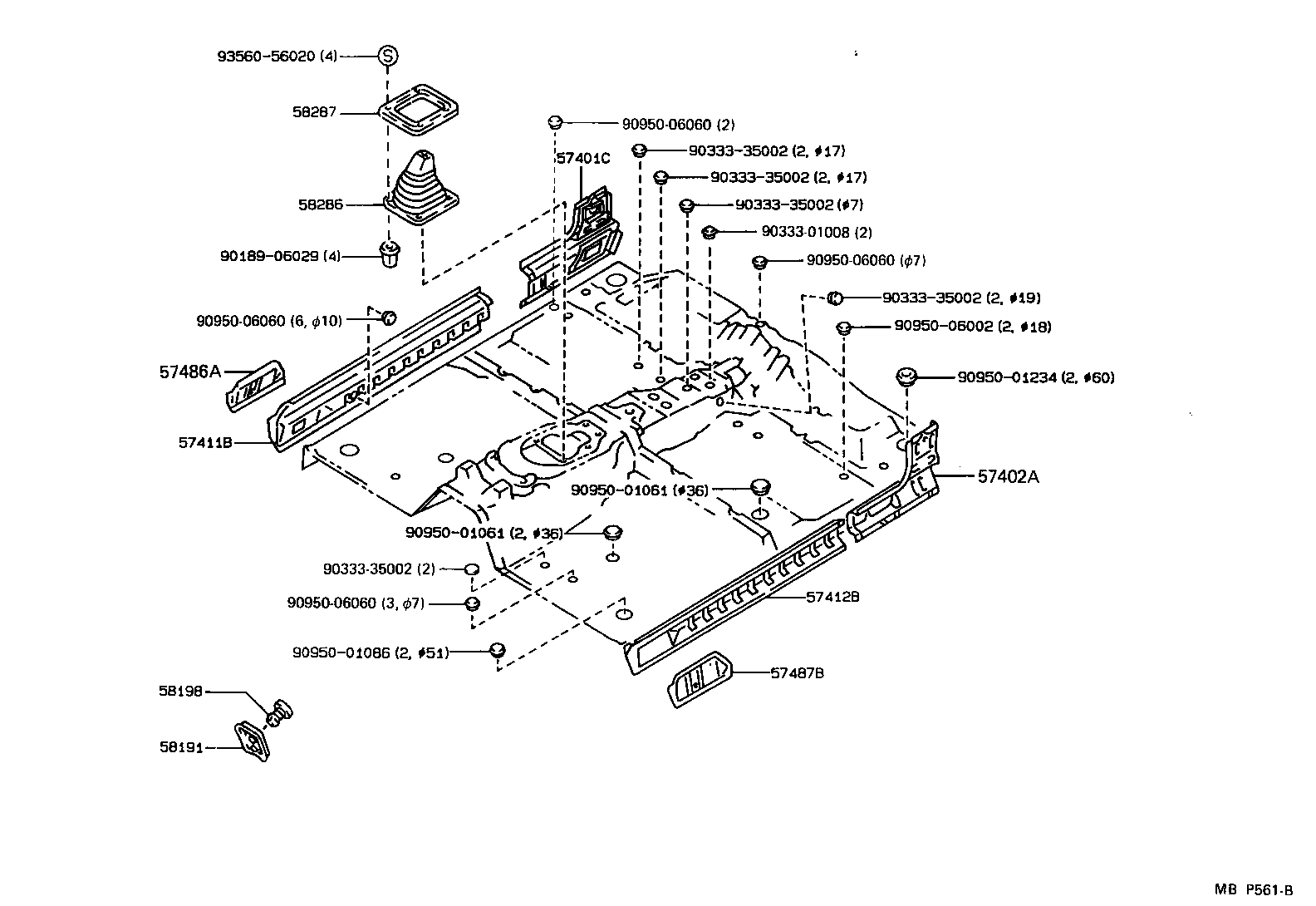 58111-89348 PAN, FRONT FLOOR product image
