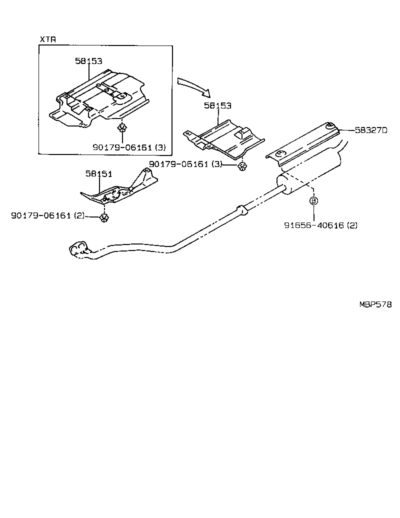 58151-89118 INSULATOR, FRONT FLOOR HEAT, NO.1 product image
