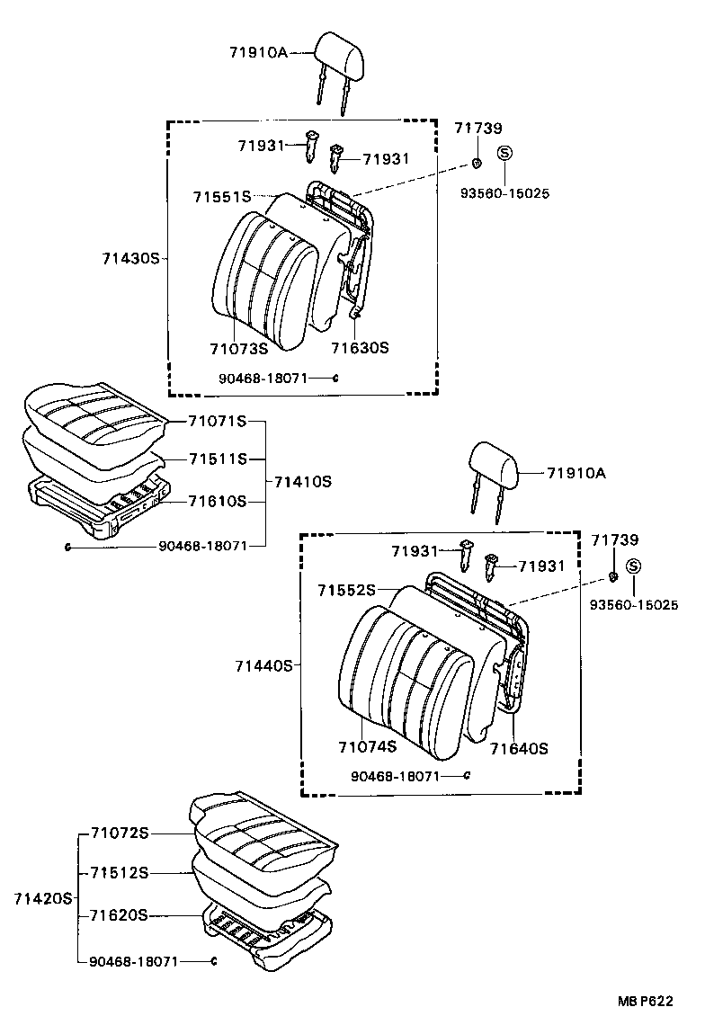 71620-89112 SPRING ASSY, FRONT SEAT CUSHION, LH(FOR SEPARATE TYPE) product image