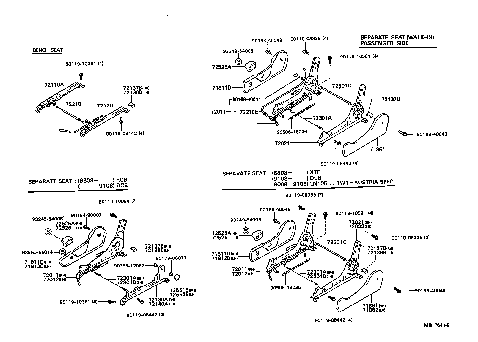 71461-89102 SPRING, REAR SEAT CUSHION product image