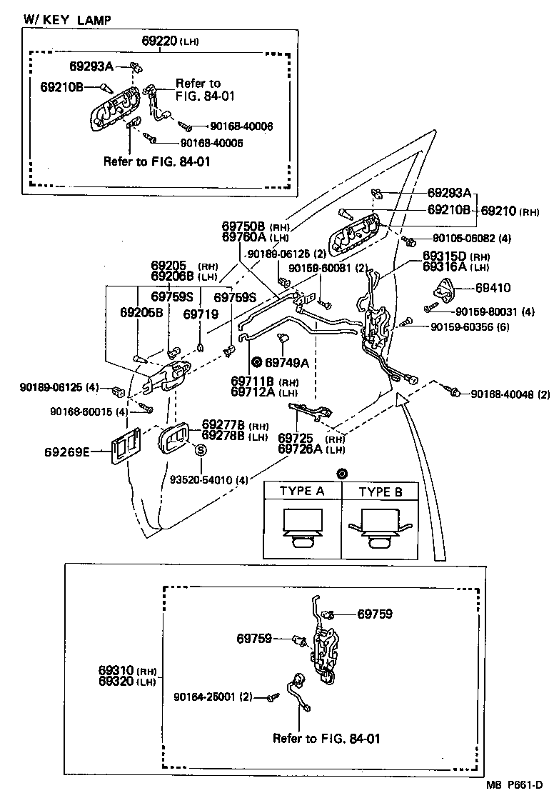 Toyota 69210-22150-22 HANDLE ASSY, FRONT DOOR, OUTSIDE RH