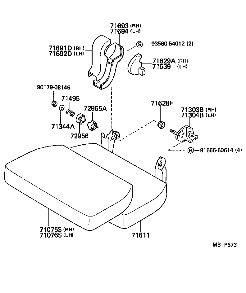71620-89110 SPRING ASSY, FRONT SEAT CUSHION, LH(FOR SEPARATE TYPE) product image