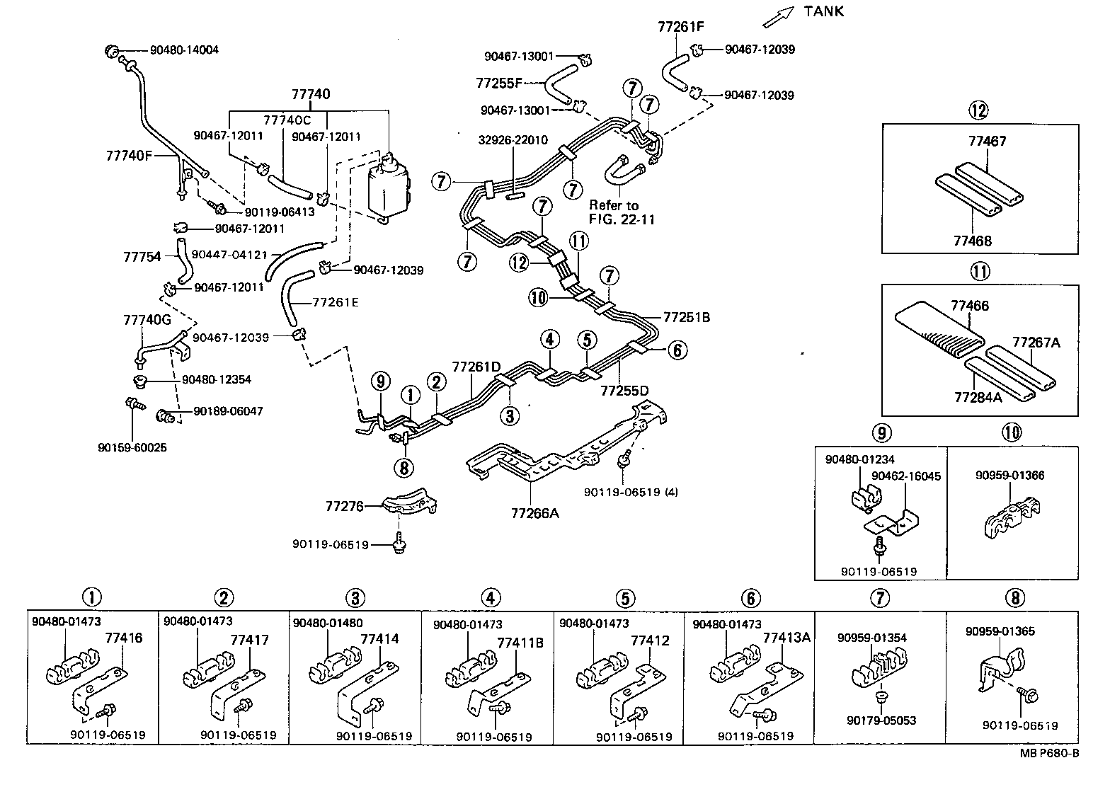 77360-91601 SPRING, FUEL FILLER OPENING LID HINGE product image