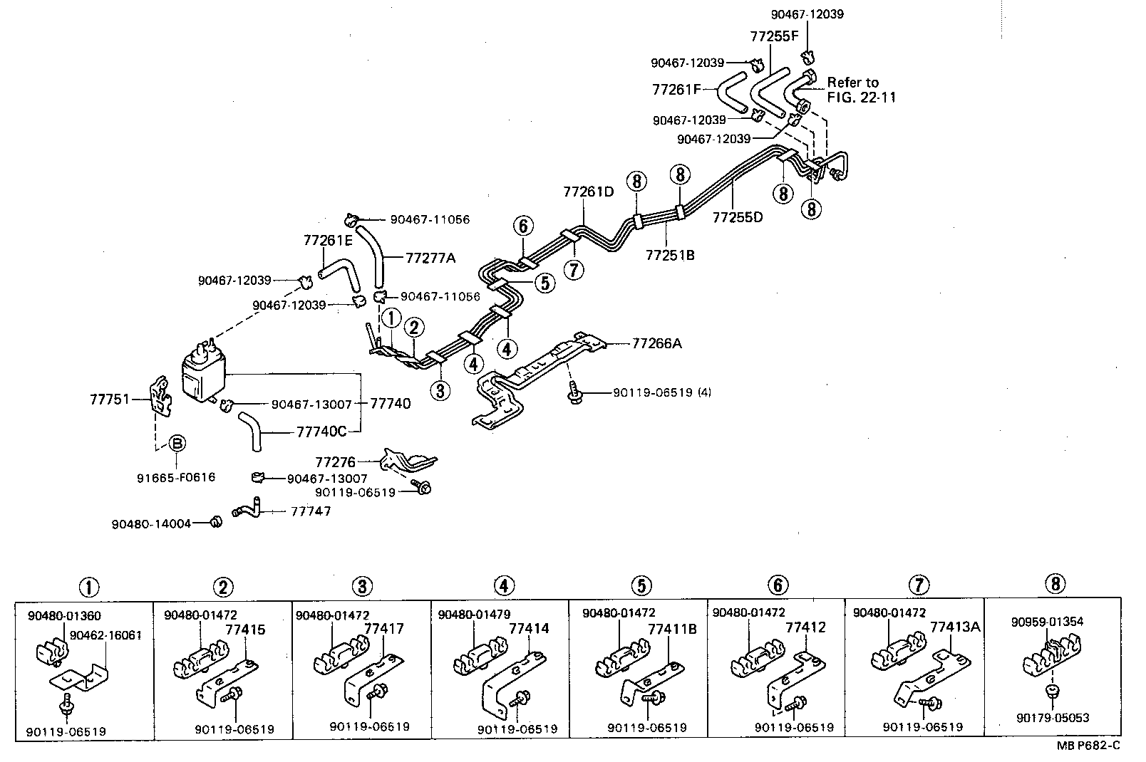 77360-91601 SPRING, FUEL FILLER OPENING LID HINGE product image