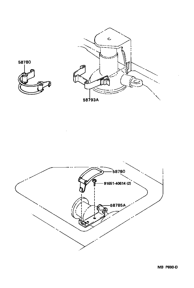 Toyota 58780-89103 BAND ASSY, TOOL BOX