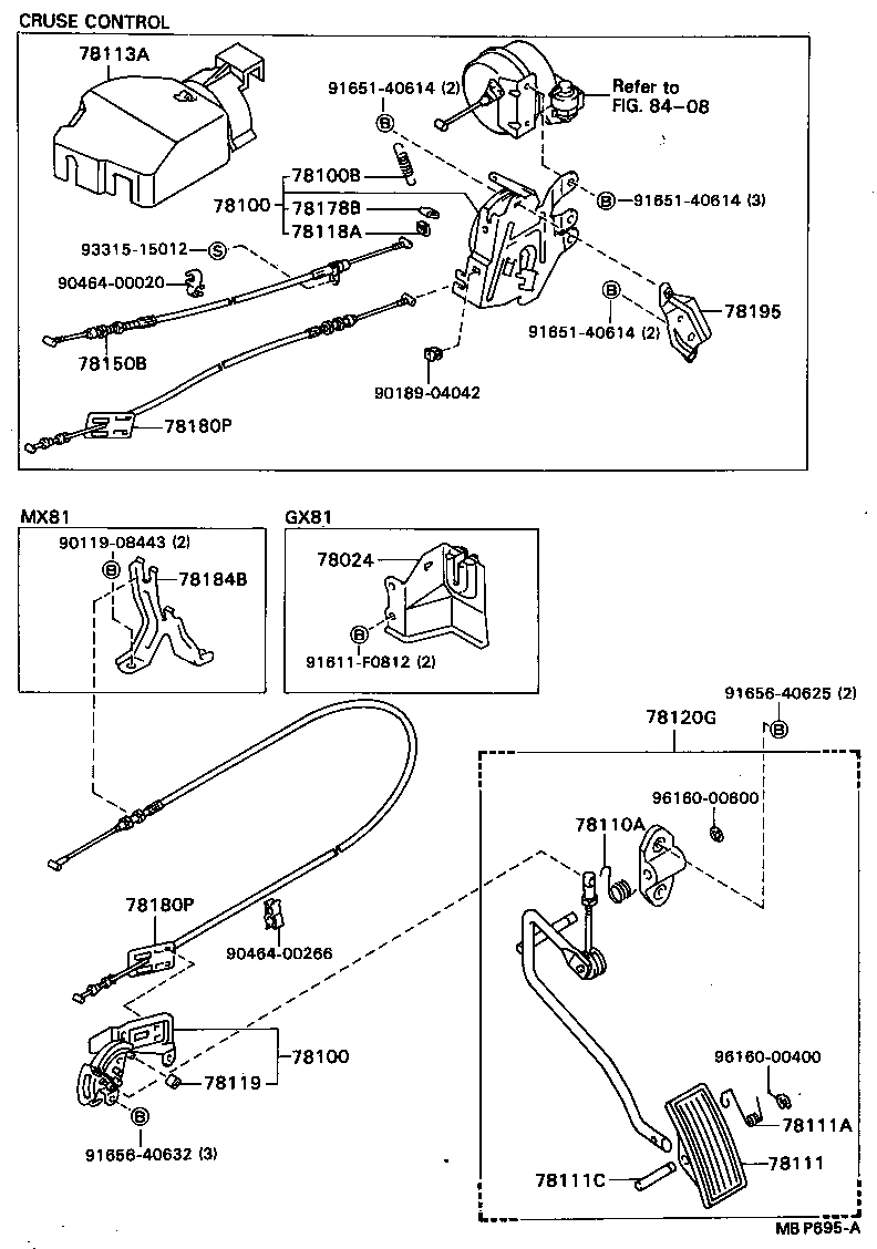 78024-30100 BRACKET SUB-ASSY, ACCELERATOR CONTROL CABLE product image