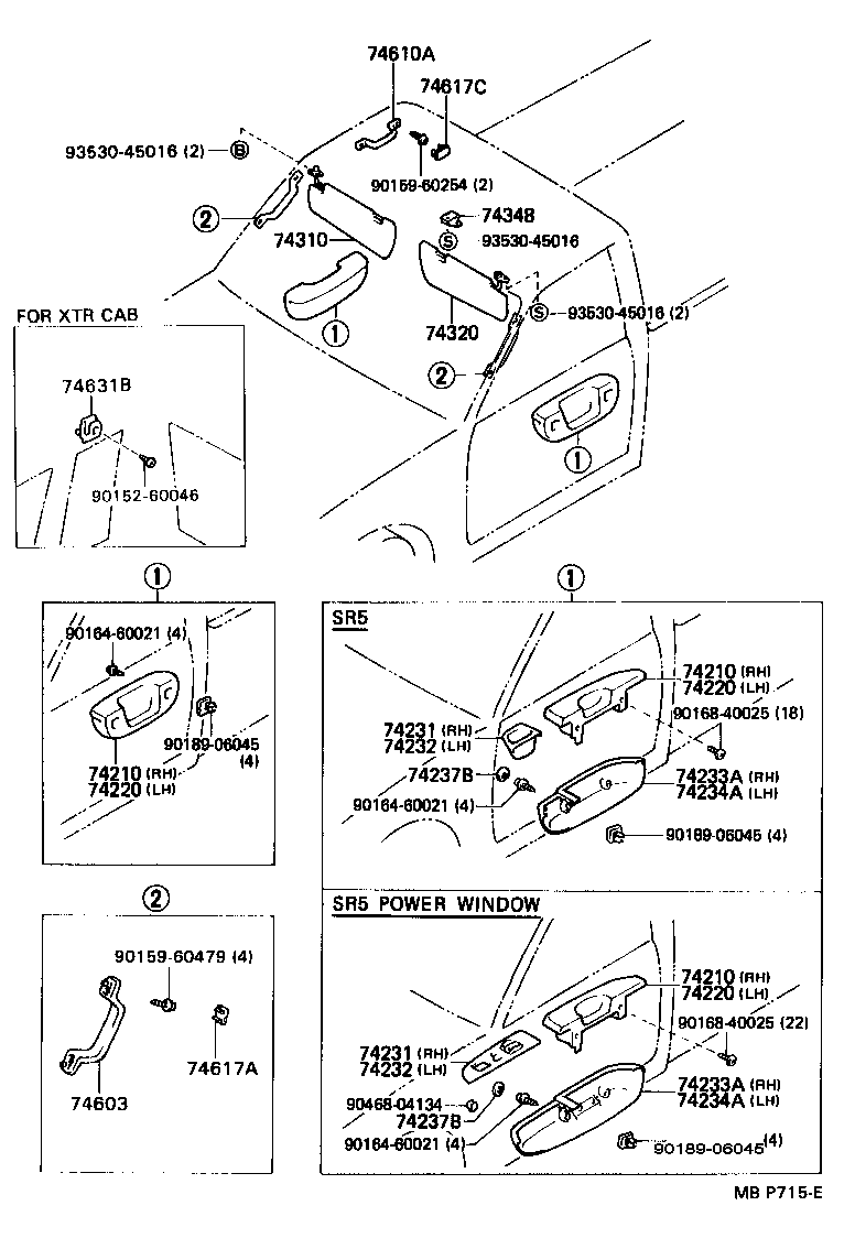 74210-89105-02 ARMREST ASSY, FRONT, RH product image