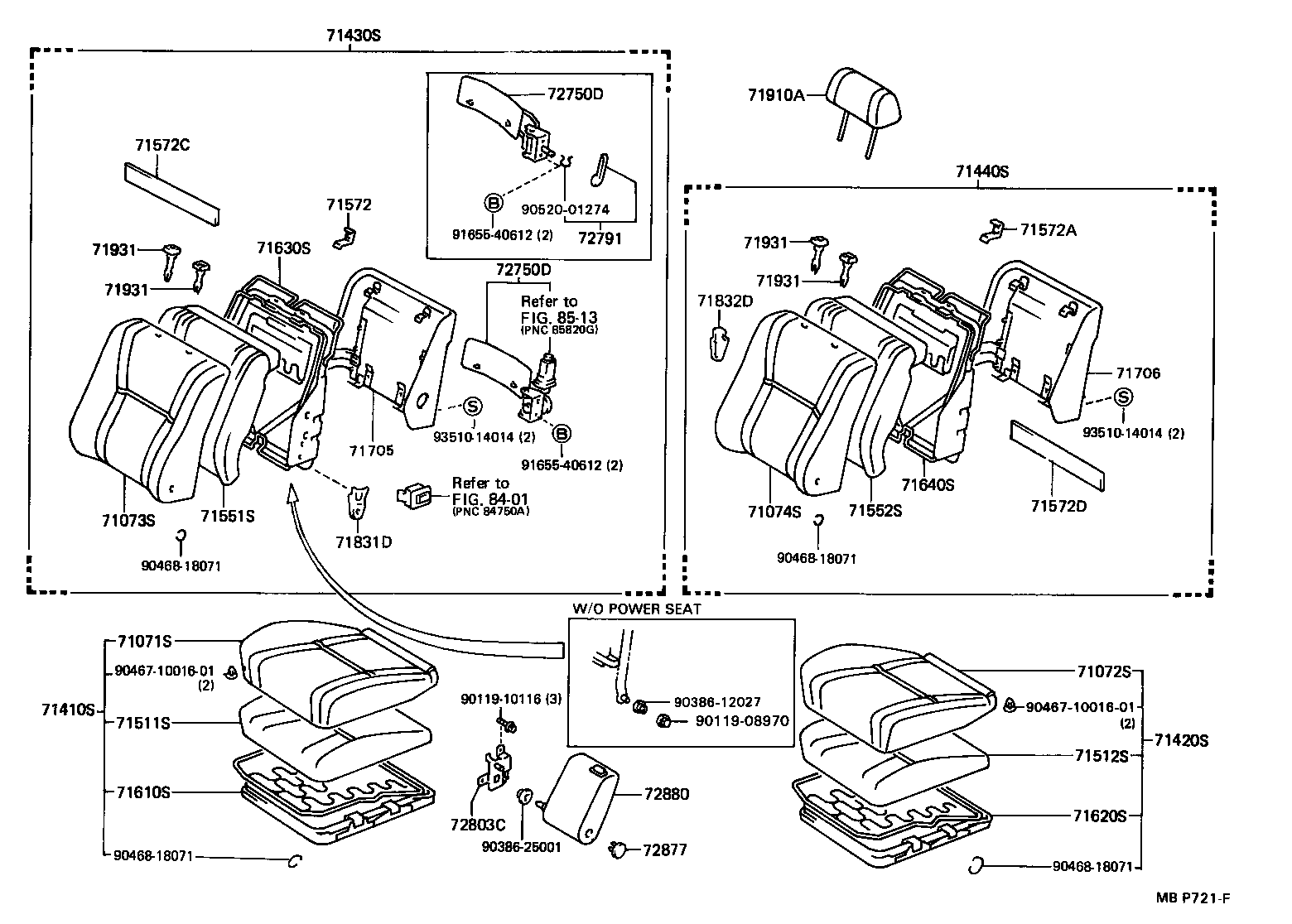 71630-22480 SPRING ASSY, FRONT SEAT BACK, RH(FOR SEPARATE TYPE) product image