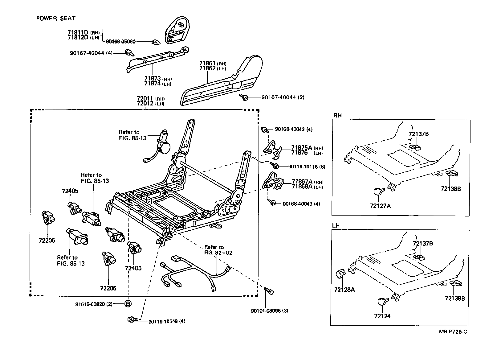 71511-23010 PAD, FRONT SEAT CUSHION, RH(FOR SEPARATE TYPE) product image