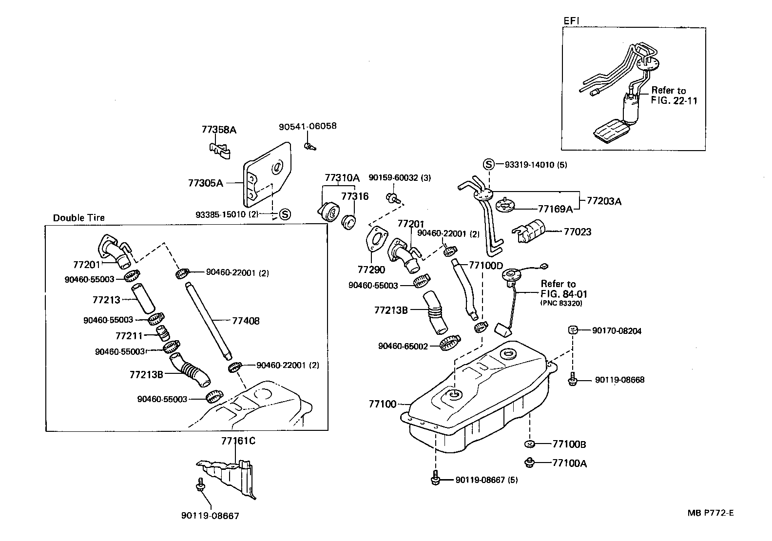 Toyota 77001-35985 TANK ASSY, FUEL