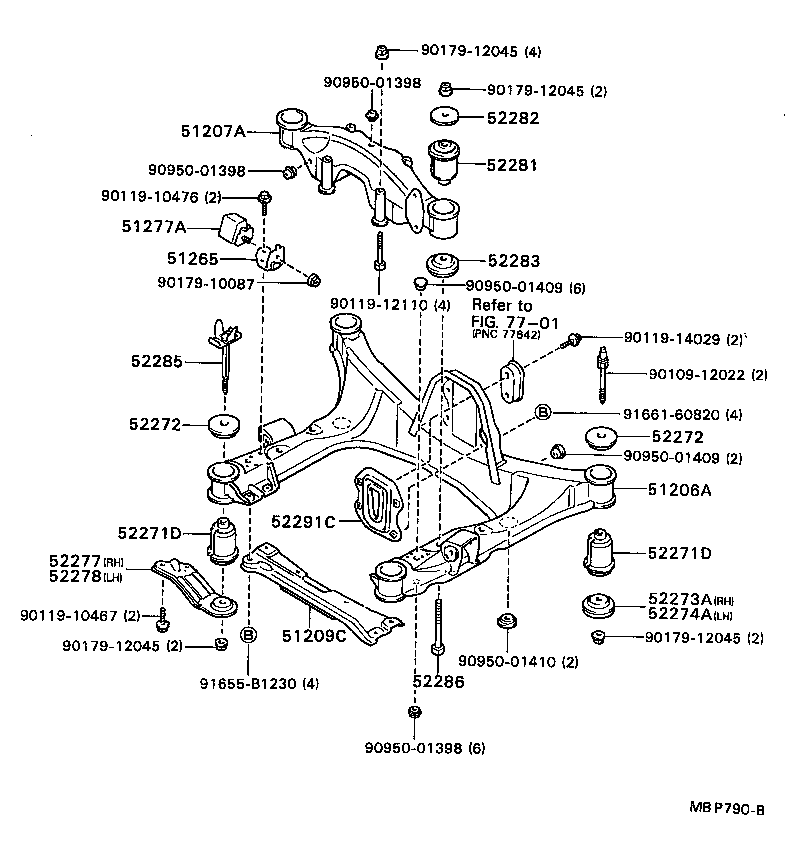 51095-20110 HOOK, TRANSPORT, REAR product image
