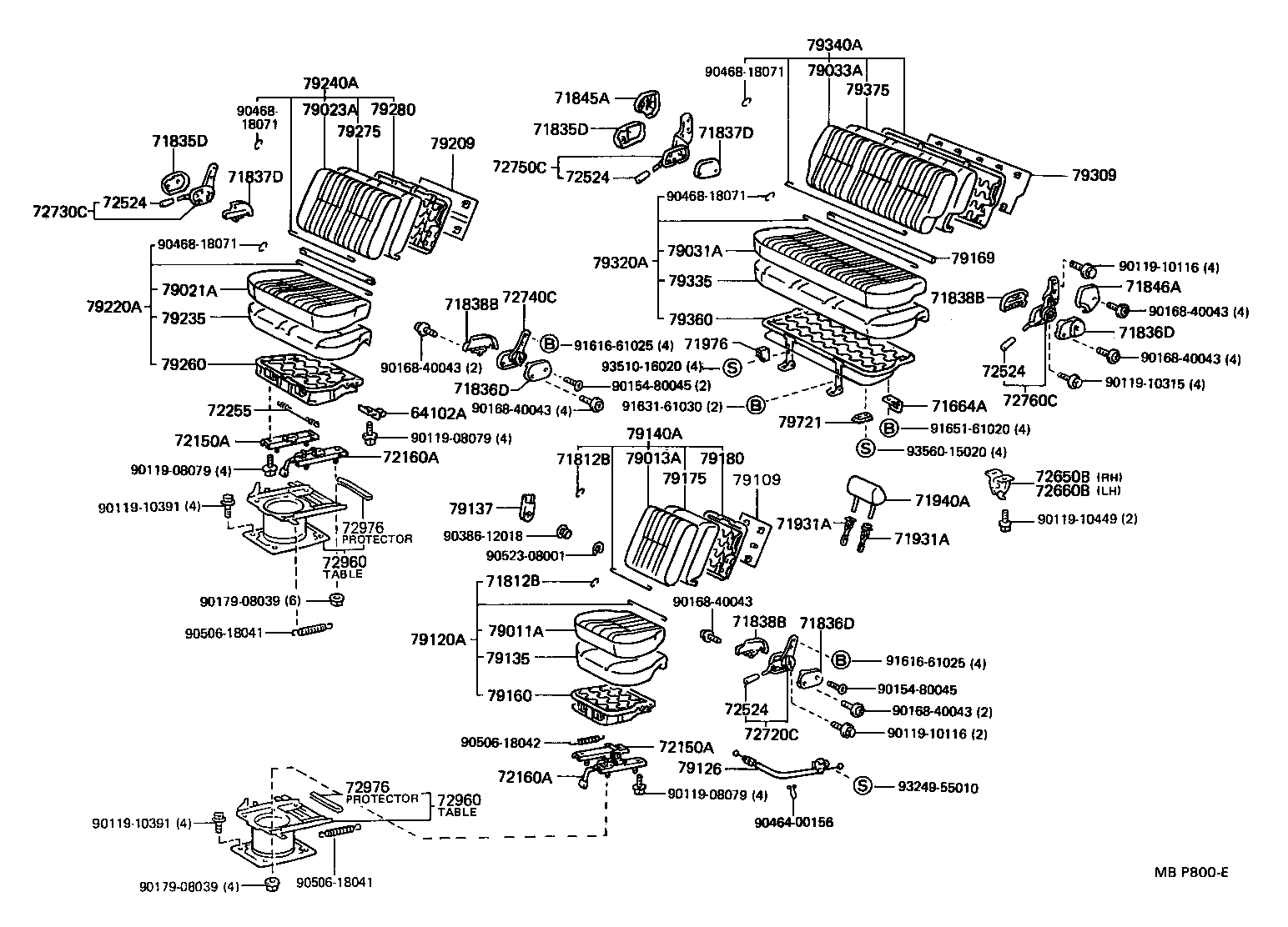 79280-95J01 SPRING ASSY, NO.2 SEAT BACK product image