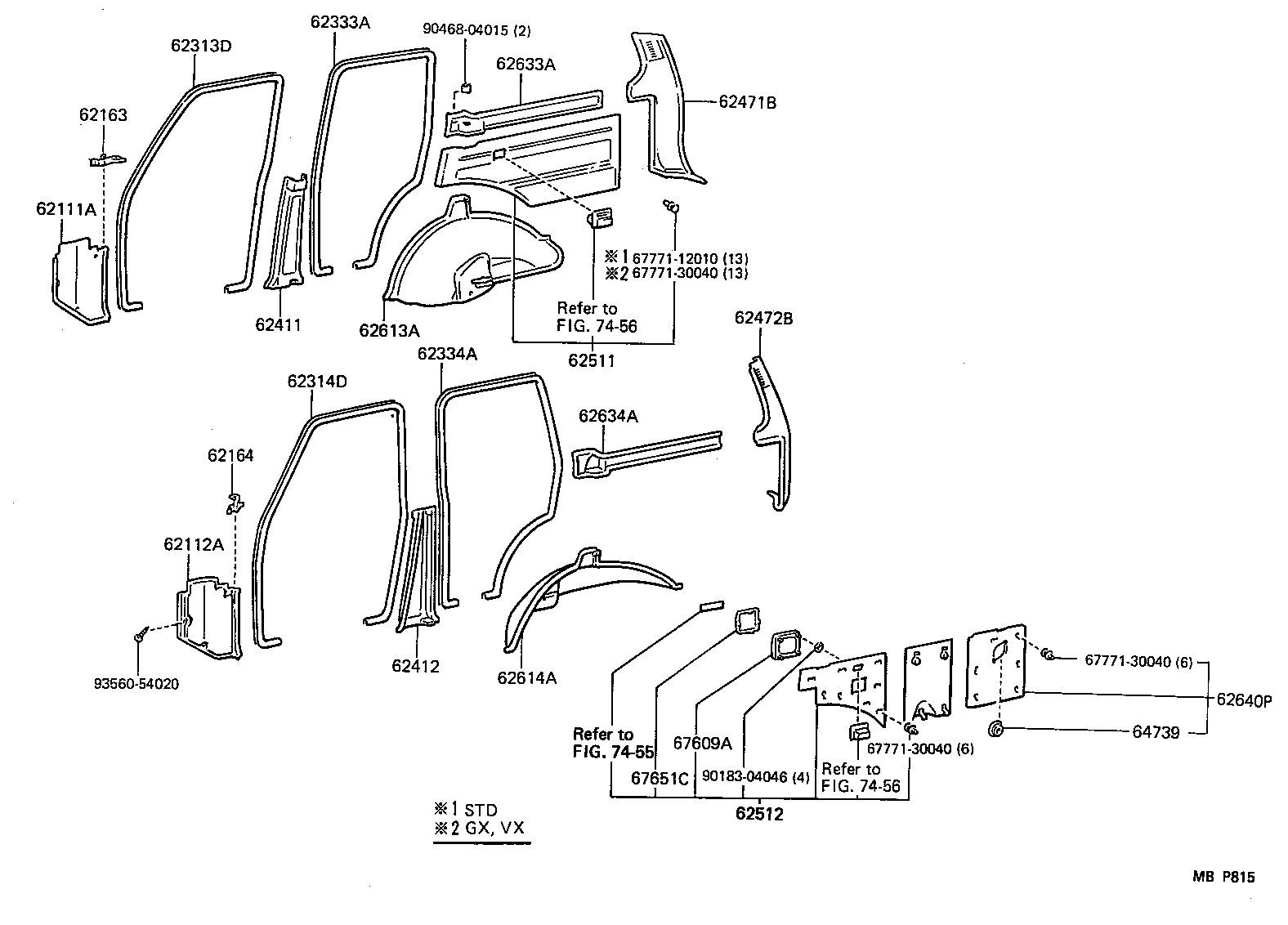 62604-90A07-06 COVER, QUARTER WHEEL HOUSE, LH product image