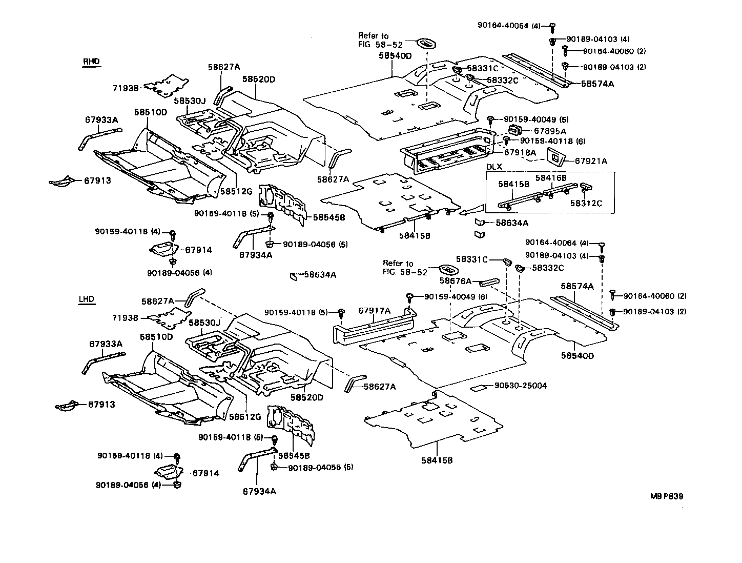 58415-87007 BOARD, REAR FLOOR, NO.1 product image