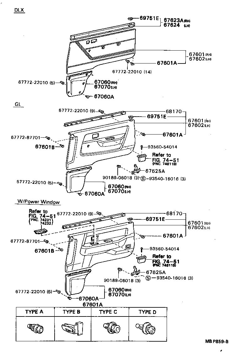 67060-87006-16 BOARD ASSY, FRONT DOOR TRIM, LOWER RH product image