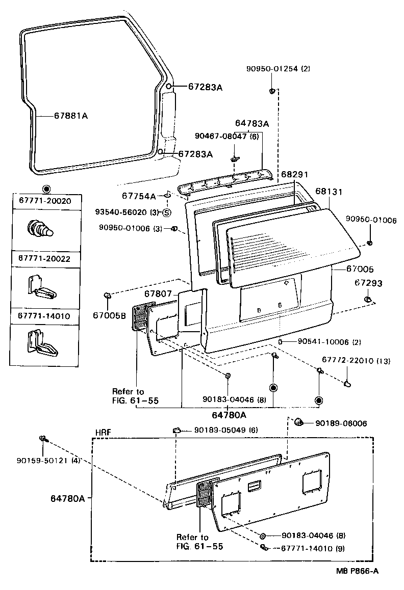 67005-95D00 PANEL SUB-ASSY, BACK DOOR product image