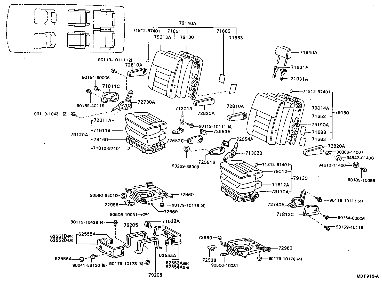 71075-28053-06 COVER SUB-ASSY, NO.1 SEAT CUSHION product image