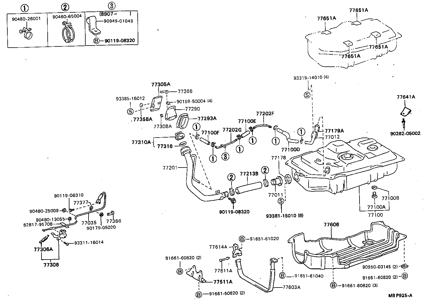 77013-28020 TUBE, FUEL, NO.1 (FOR BREATHER TUBE) product image