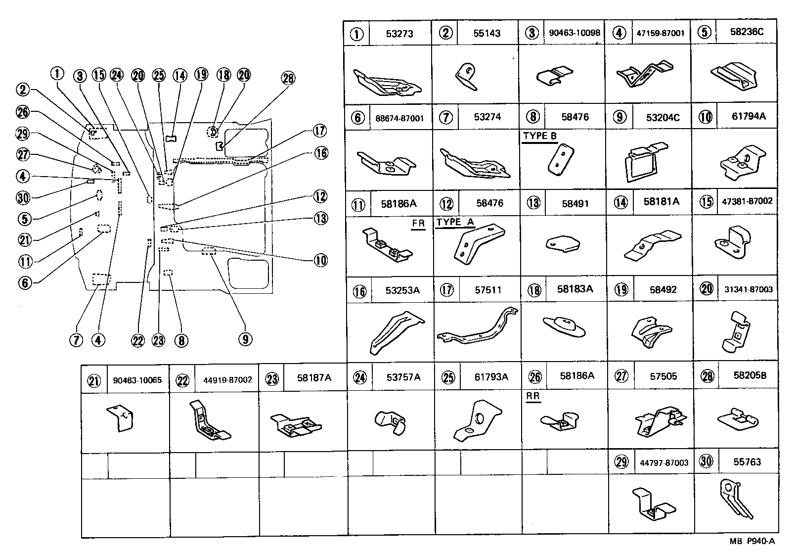 Toyota 53702-87013 APRON SUB-ASSY, FRONT FENDER, LH