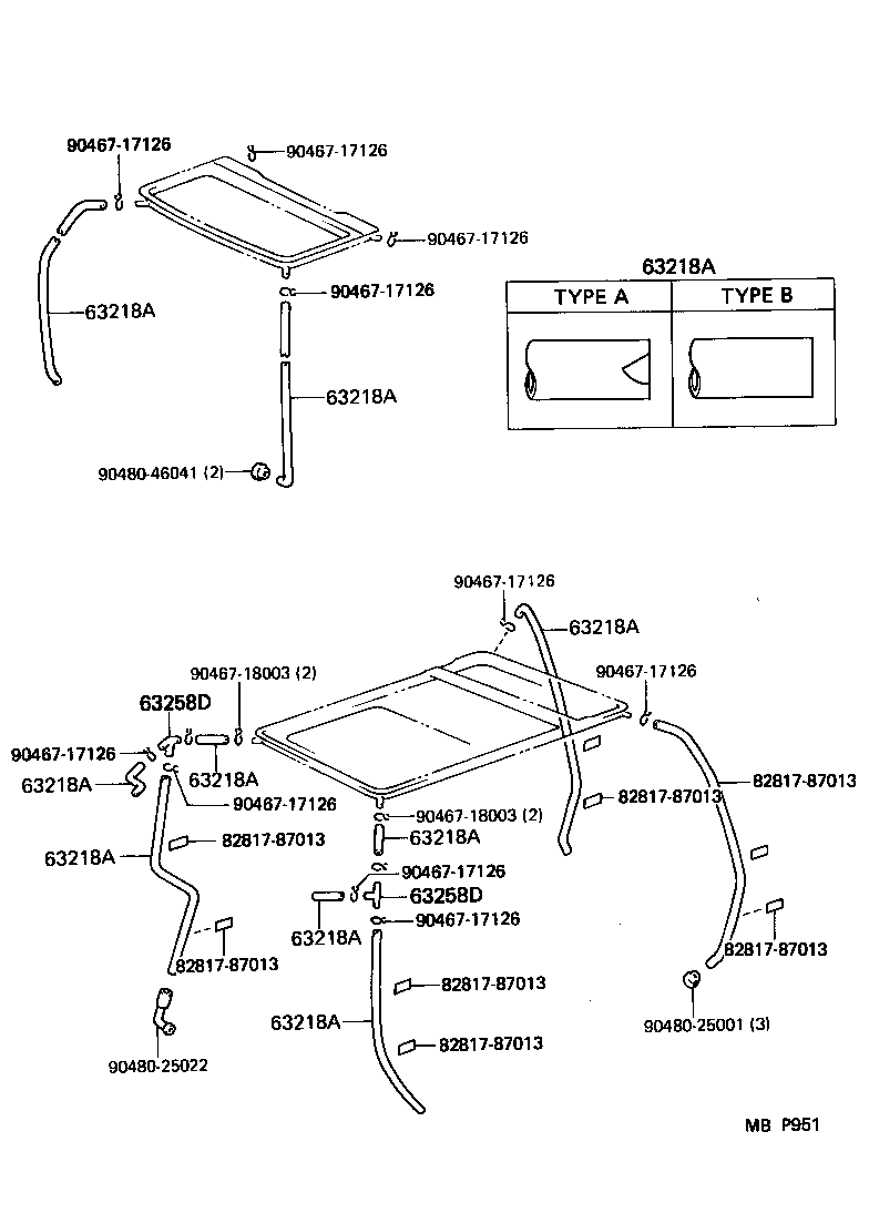 63105-95D01 FRAME SUB-ASSY, BACK DOOR OPENING product image