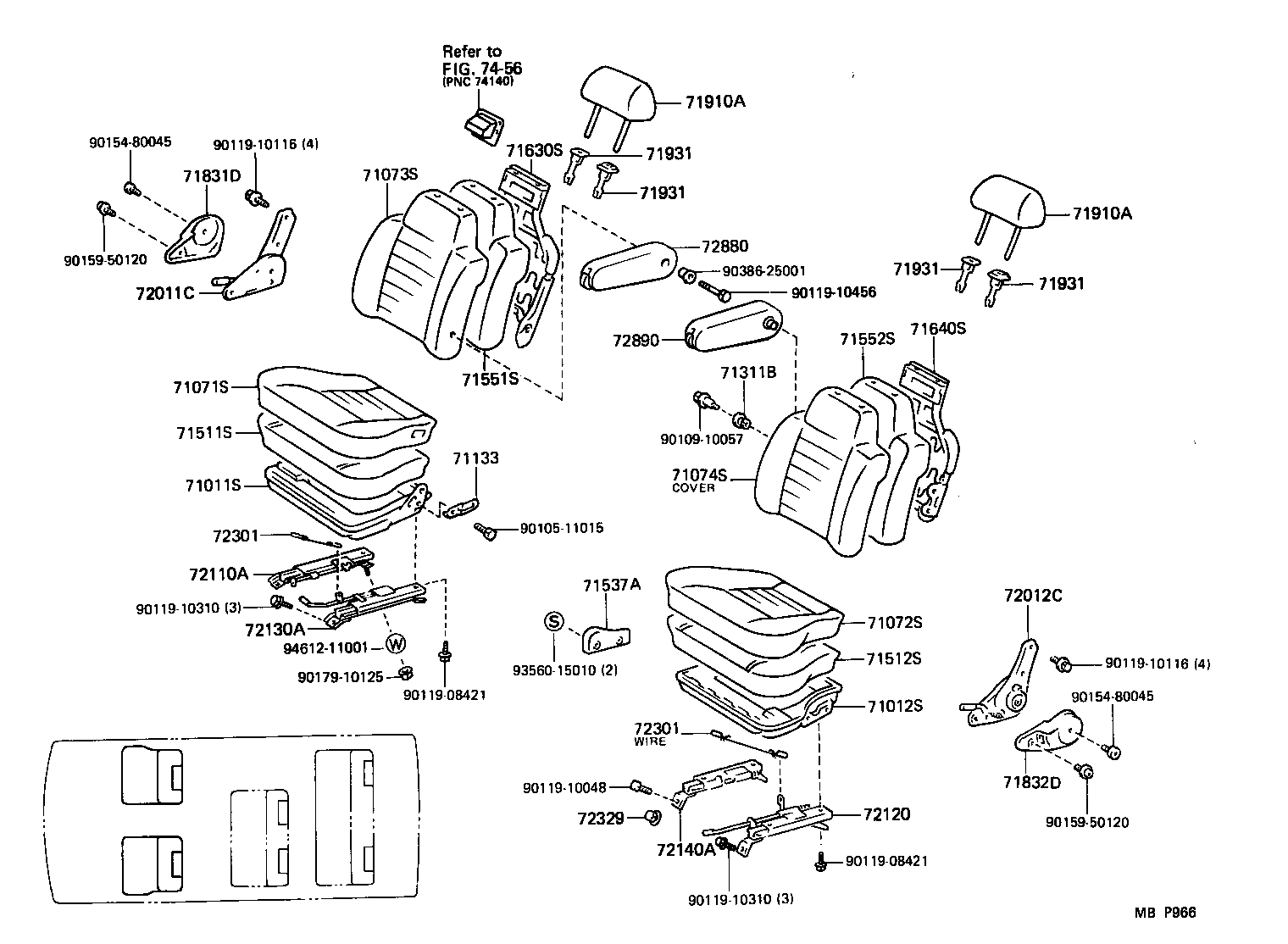 79170-28030 SPRING ASSY, NO.1 SEAT CUSUION, LH product image