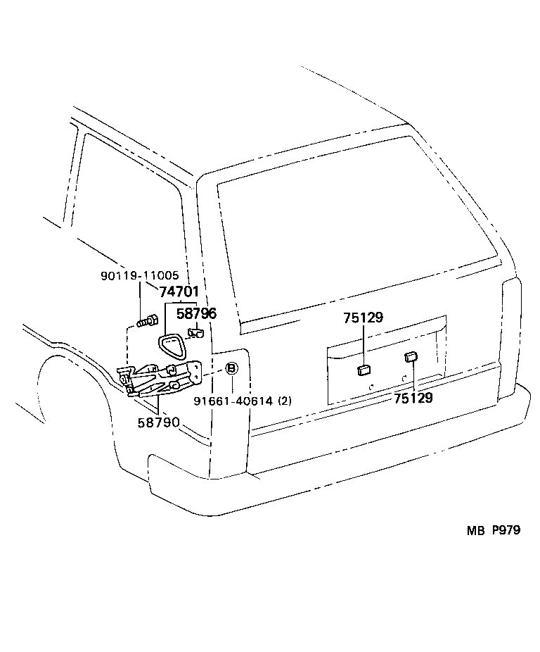 58796-20012 HOOK, JACK CLAMP product image