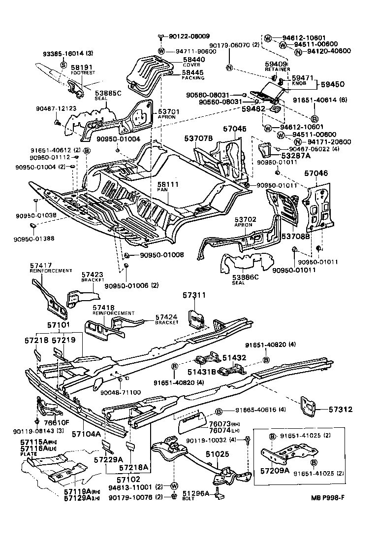 51025-87014 MEMBER SUB-ASSY, ENGINE FRONT MOUNTING product image