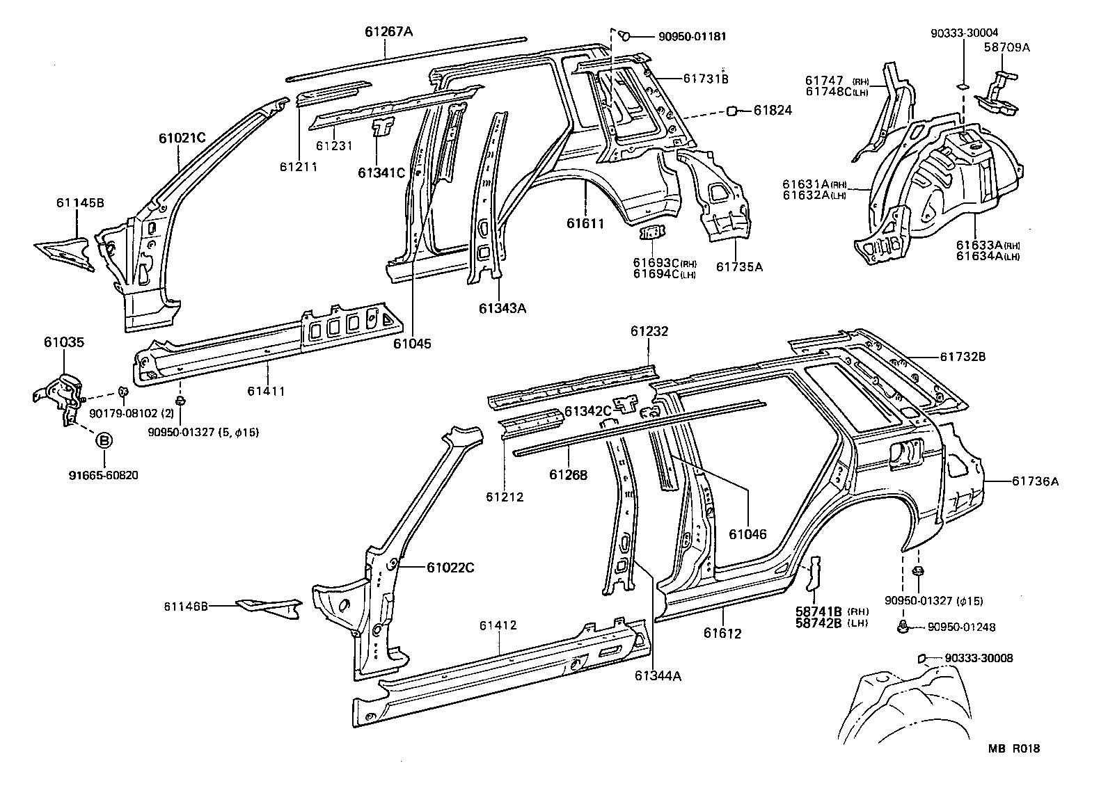 61602-16935 PANEL, QUARTER, LH product image