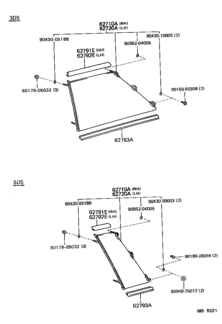 62793-16011 MOULDING, QUARTER WINDOW, LOWER product image