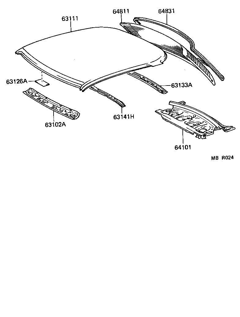 64811-16240 GLASS, BACK WINDOW product image
