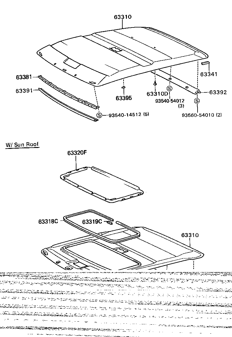 90467-24001 CLIP, ROOF HEADLINING product image