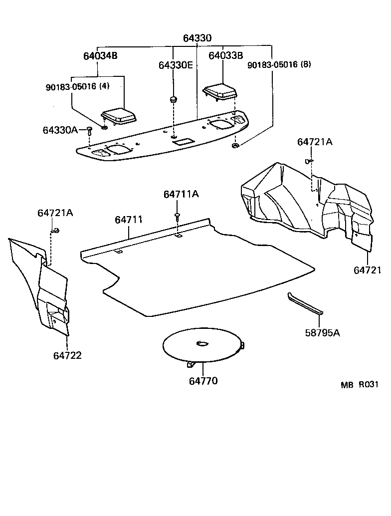 64330-16220-06 PANEL ASSY, PACKAGE TRAY TRIM product image