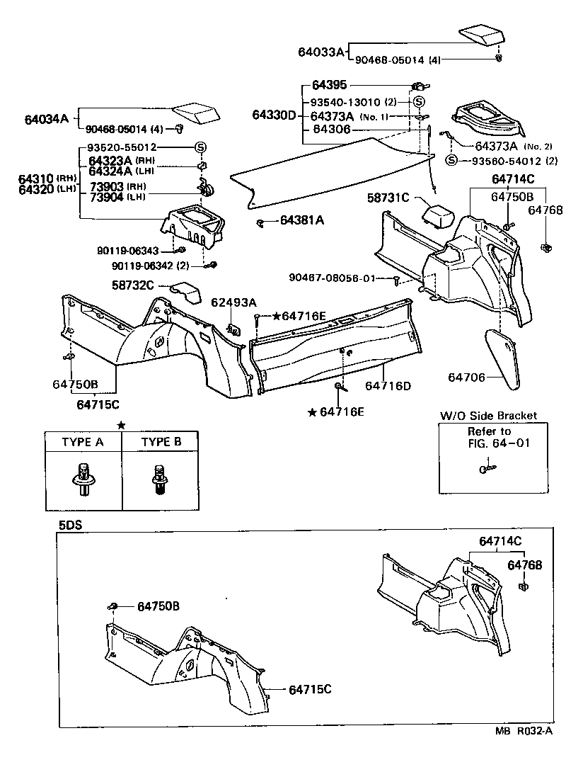 Toyota 64330-16200-06 PANEL ASSY, PACKAGE TRAY TRIM