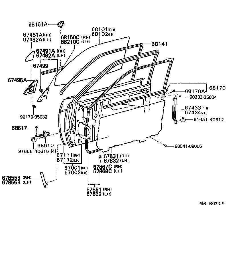 Toyota 67002-16300 PANEL SUB-ASSY, FRONT DOOR, LH