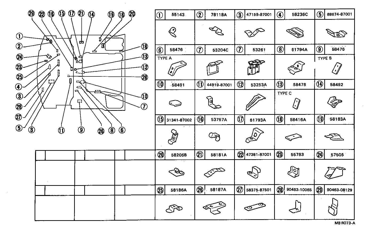 51025-87014 MEMBER SUB-ASSY, ENGINE FRONT MOUNTING product image