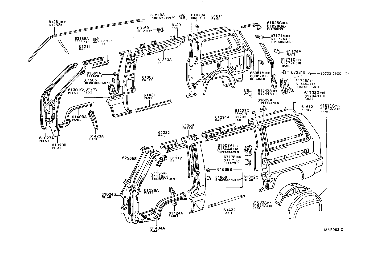53828-28030 PROTECTOR, FRONT FENDER, LOWER product image