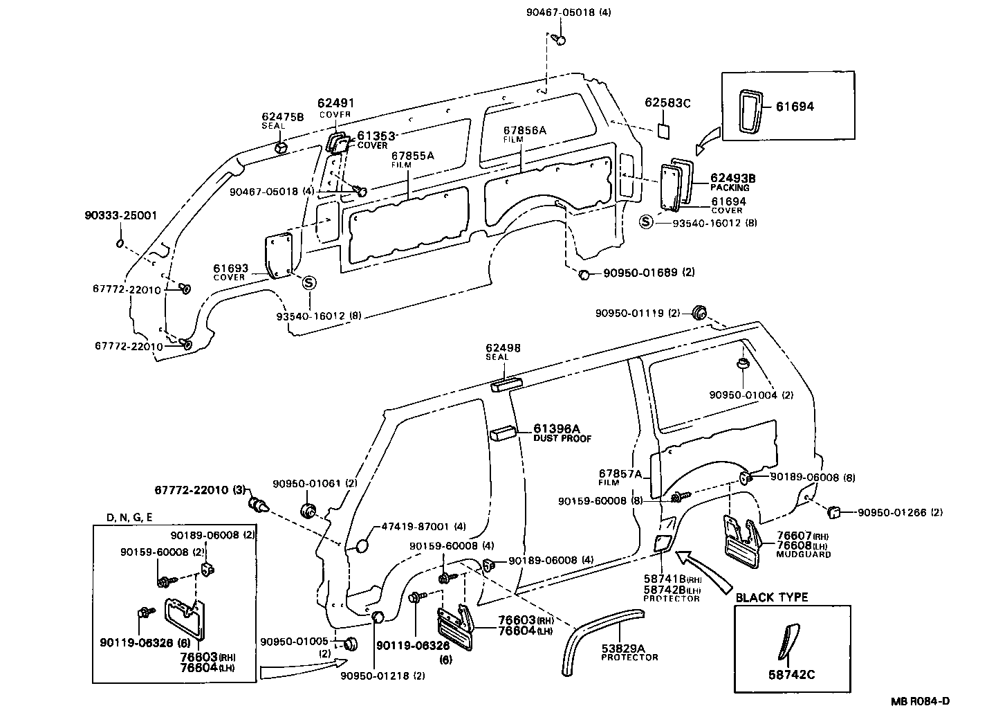 53828-28030 PROTECTOR, FRONT FENDER, LOWER product image