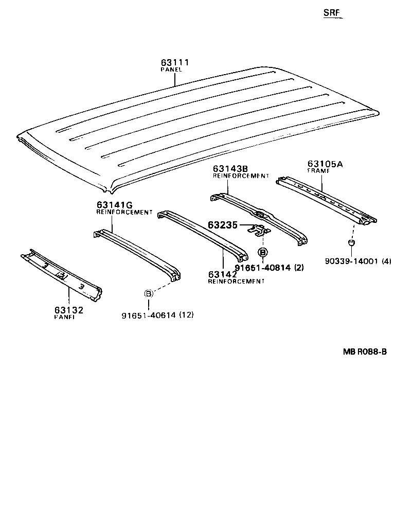 51146-87001 REINFORCEMENT, CENTER product image