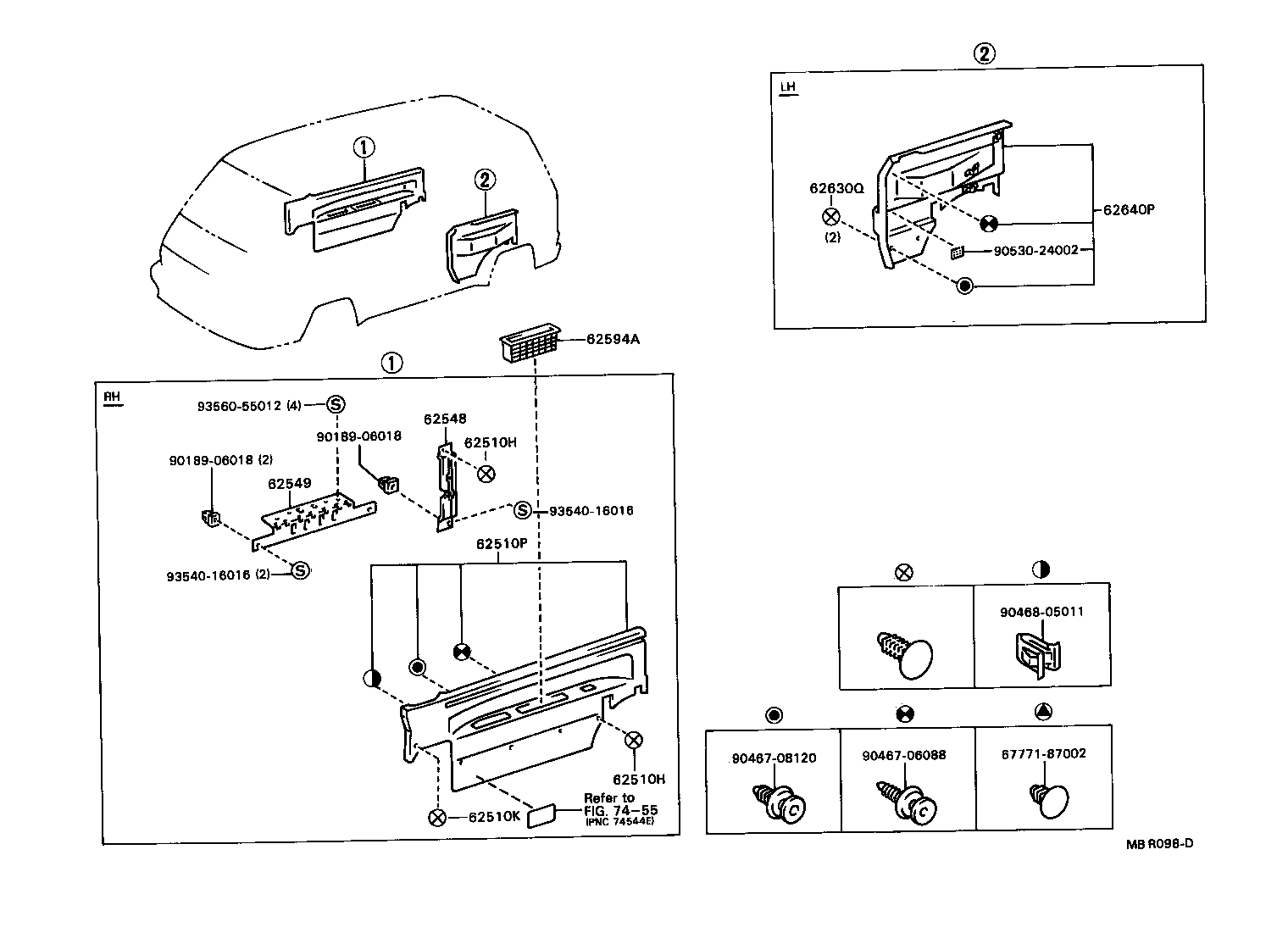62313-87003-06 TRIM, FRONT DOOR OPENING, RH product image
