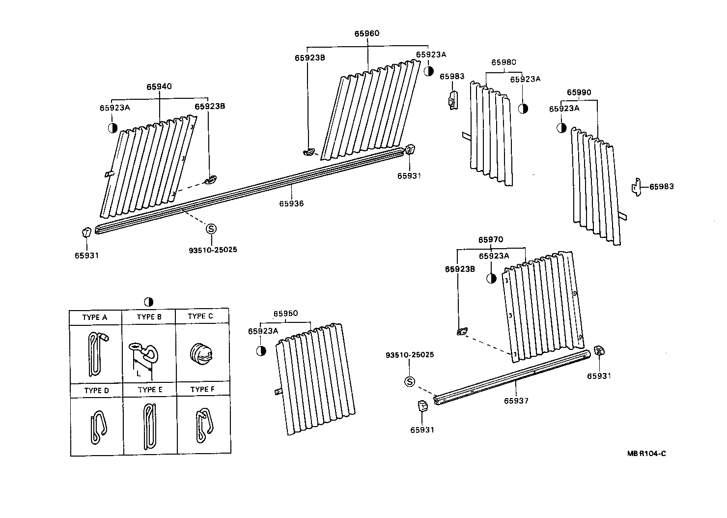 65923-87007 HOOK, CURTAIN, NO.1 product image