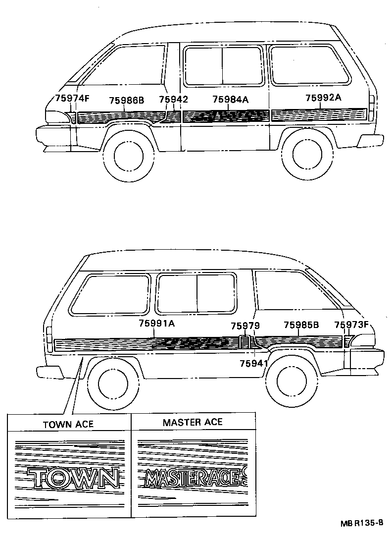75973-87009 STRIPE, FRONT SIDE PANEL, RH product image