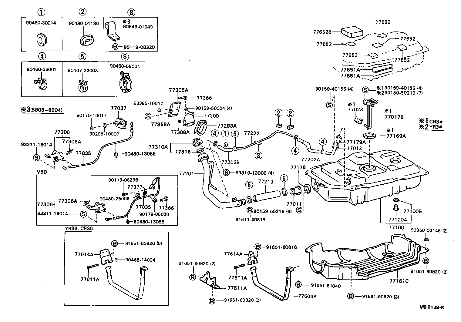 77217-28030 HOSE, FUEL TANK SUB INLET product image