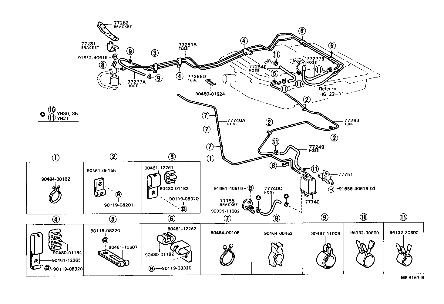 77217-28030 HOSE, FUEL TANK SUB INLET product image
