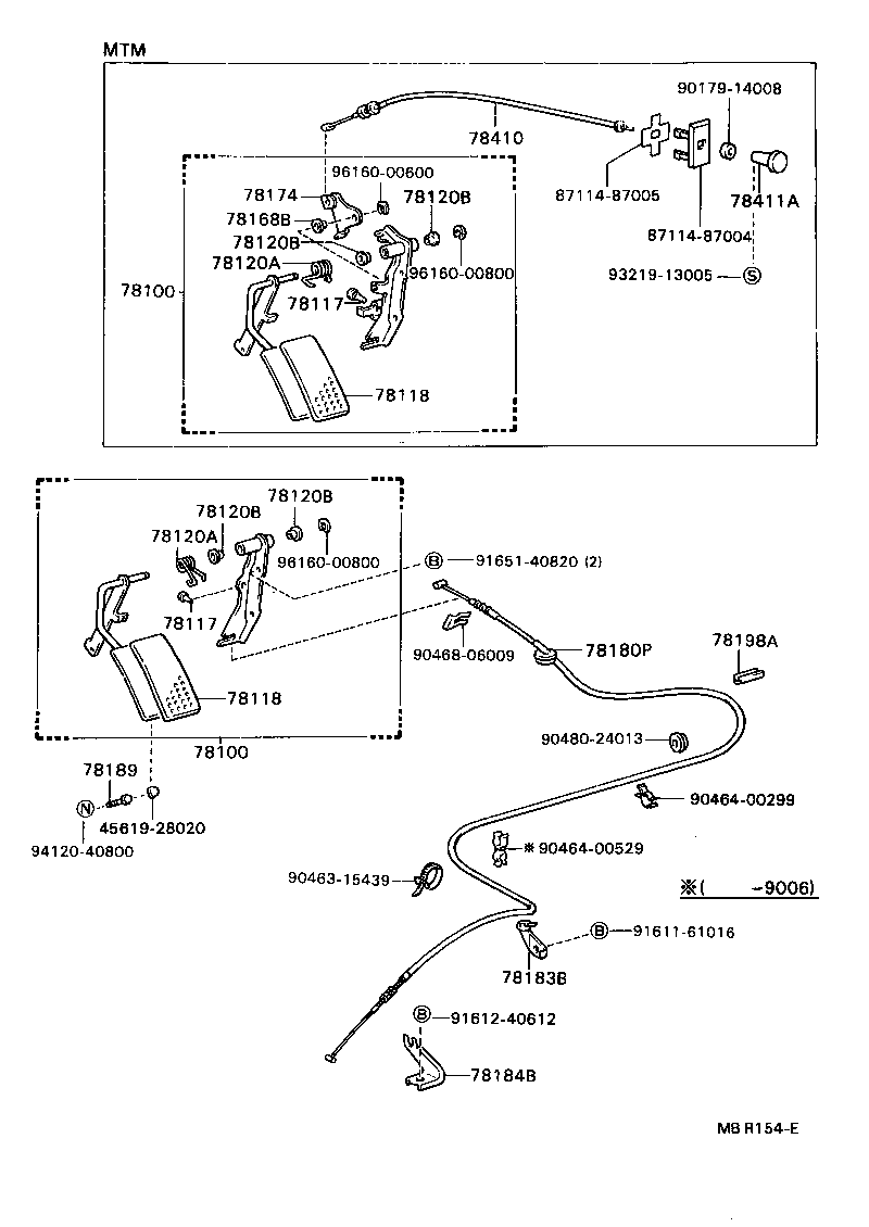 78180-87014 CABLE ASSY, ACCELERATOR CONTROL product image