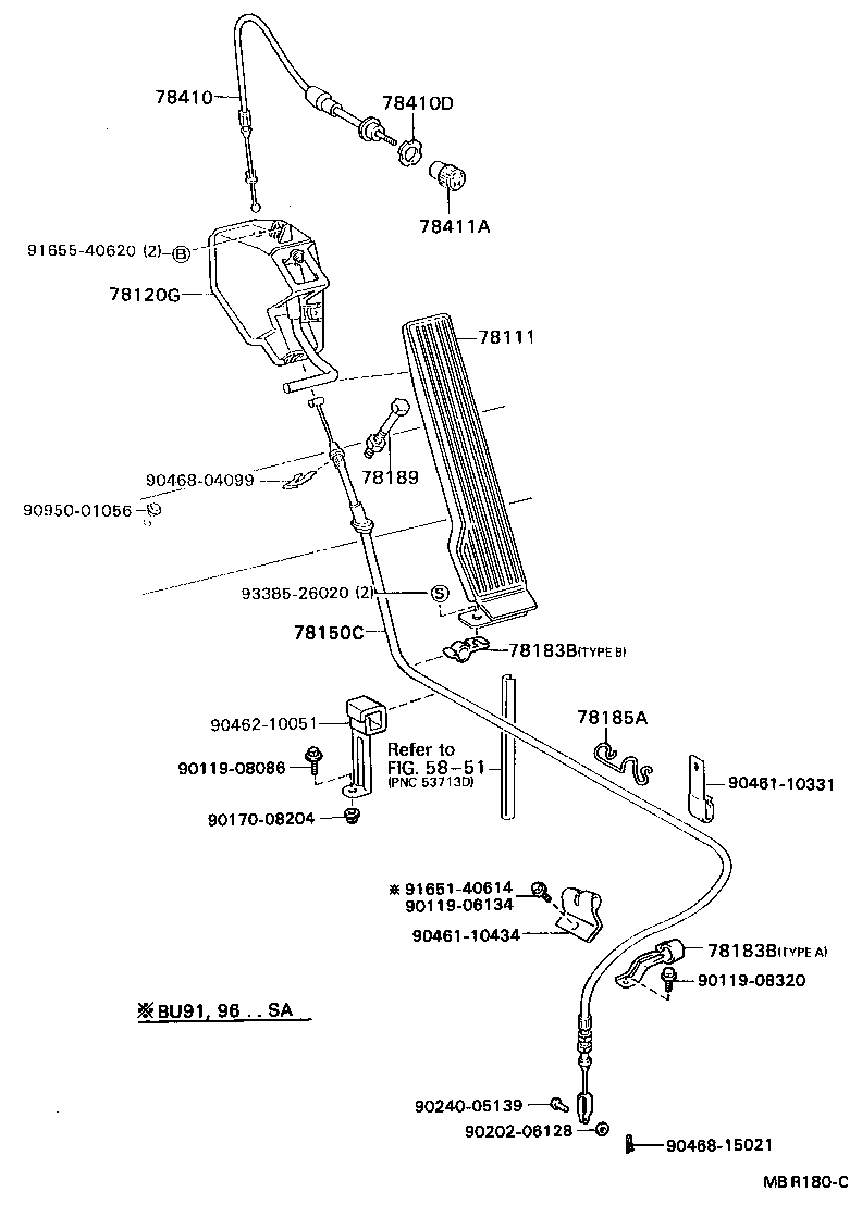 78150-37110 WIRE ASSY, ACCELERATOR FLEXIBLE product image