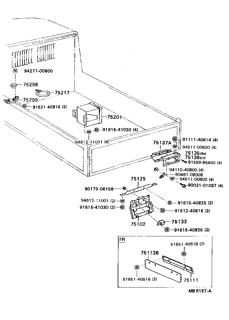 58777-92601 PLATFORM, TOOL BAG REST product image