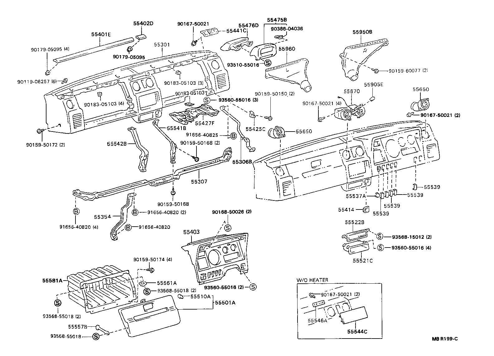 55366-37010 BRACKET, RADIO TUNER MOUNTING, RH product image