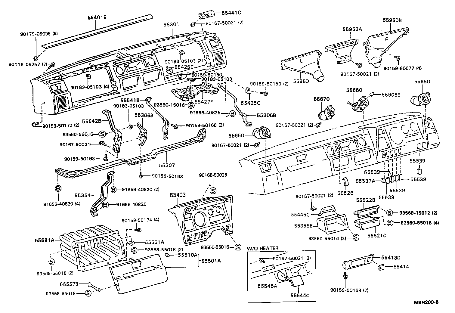 55366-37010 BRACKET, RADIO TUNER MOUNTING, RH product image