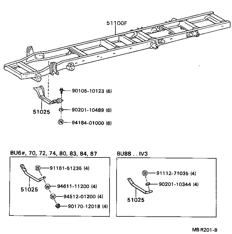 51244-36050 MEMBER SUB-ASSY, ENGINE FRONT MOUNTING product image