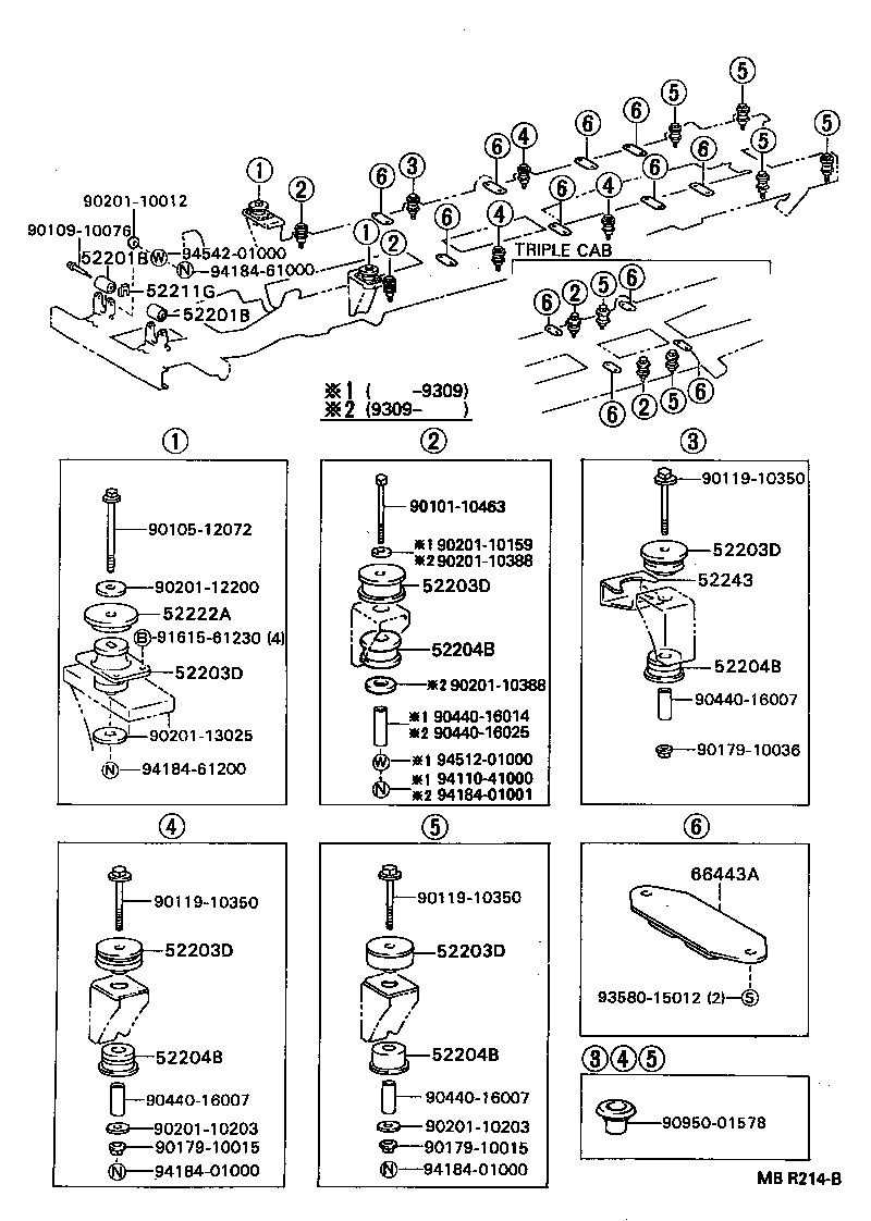 52216-92601 STOPPER, CAB MOUNTING CUSHION product image